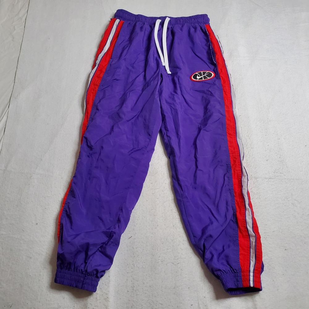 Nike Mens Track Pants Purple Colorblock Windbreaker Athletic AV9758-547 Size S